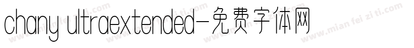 chany ultraextended字体转换